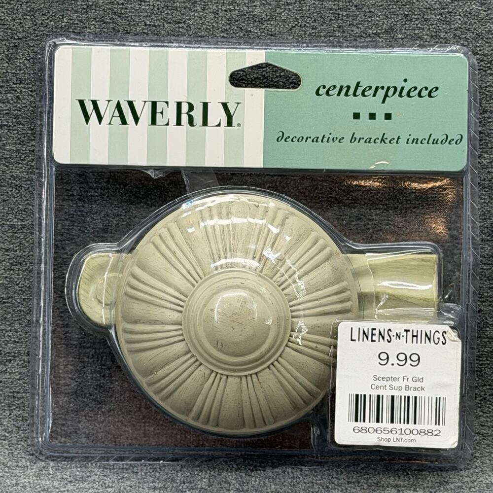 Waverly Scepter Centerpiece Decorative Bracket French Gold Drapery Hardware NOS